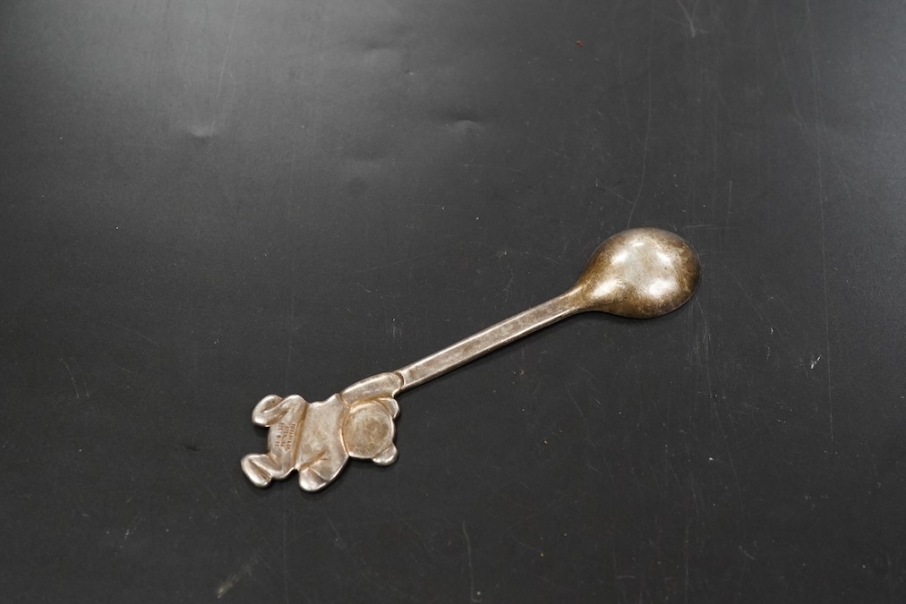 A Tiffany & Co teddy bear silver christening spoon length 3.4cm., weight approx. 1.11ozt